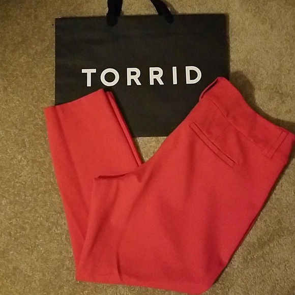 torrid Pants - Torrid plus size red ponte pants